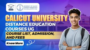 calicut university distance education courses ug