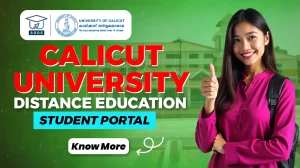 calicut university distance education student portal