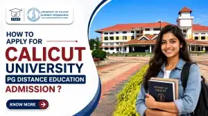 calicut university pg distance education admission 2026